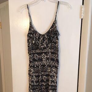 Cute summer black and white cotton dress
